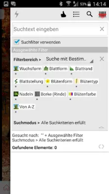 Bäume und Sträucher android App screenshot 2