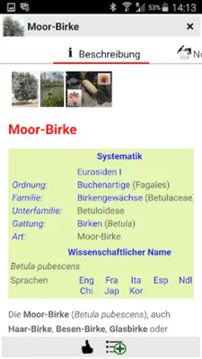 Bäume und Sträucher android App screenshot 4